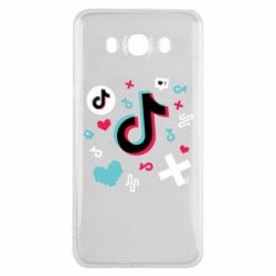 Чехол для Samsung J7 2016 Icons TIK TOK - PrintSalon