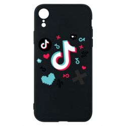 Чехол для iPhone XR Icons TIK TOK - PrintSalon