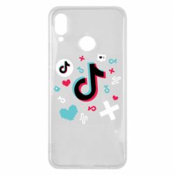 Чехол для Huawei P Smart Plus 2018 Icons TIK TOK - PrintSalon
