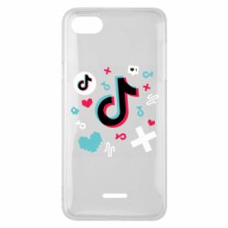 Чехол для Xiaomi Redmi 6A Icons TIK TOK - PrintSalon