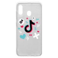 Чехол для Samsung A30 Icons TIK TOK - PrintSalon