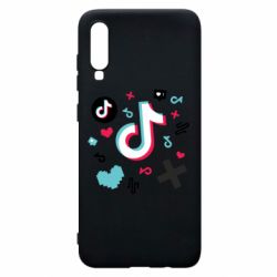 Чехол для Samsung A70 Icons TIK TOK - PrintSalon