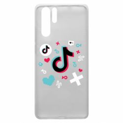 Чехол для Huawei P30 Pro Icons TIK TOK - PrintSalon