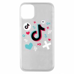 Чехол для iPhone 11 Pro Icons TIK TOK - PrintSalon