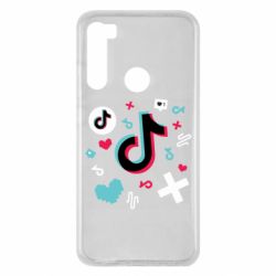 Чехол для Xiaomi Redmi Note 8 Icons TIK TOK - PrintSalon