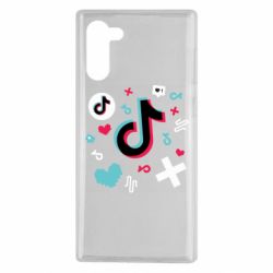 Чехол для Samsung Note 10 Icons TIK TOK - PrintSalon