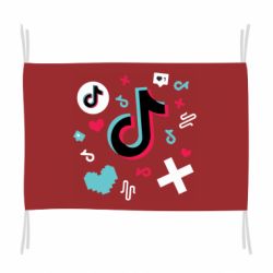 Флаг Icons TIK TOK - PrintSalon