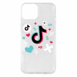 Чехол для iPhone 14 Icons TIK TOK