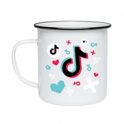Кружка эмалированная Icons TIK TOK - PrintSalon