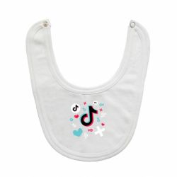 Слюнявчик  Icons TIK TOK - PrintSalon