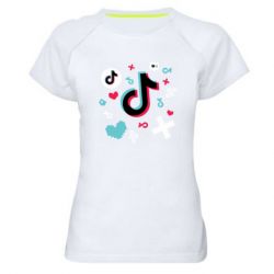 Женская футболка для спорта Icons TIK TOK - PrintSalon