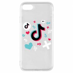 Чехол для iPhone 7 Icons TIK TOK - PrintSalon