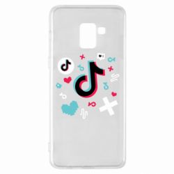 Чехол для Samsung A8+ 2018 Icons TIK TOK - PrintSalon