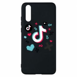 Чехол для Huawei P20 Icons TIK TOK - PrintSalon