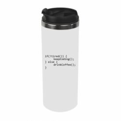 Термокружка If tired - drink coffee-PrintSalon Термокружка If tired - drink coffee