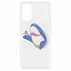 Чехол для Oppo Reno 4 Ikea Shark Blahaj - PrintSalon