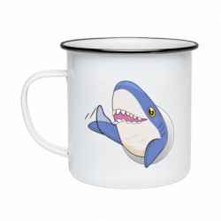 Кружка эмалированная Ikea Shark Blahaj - PrintSalon