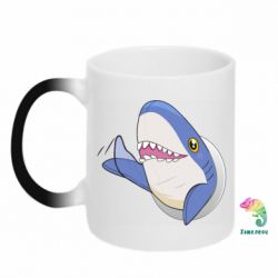 Чашка-хамелеон Ikea Shark Blahaj - PrintSalon