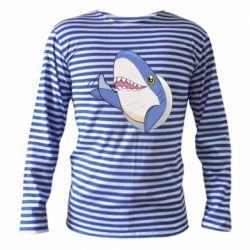 Тельняшка с длинным рукавом Ikea Shark Blahaj - PrintSalon