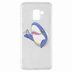 Чехол для Samsung A8+ 2018 Ikea Shark Blahaj - PrintSalon