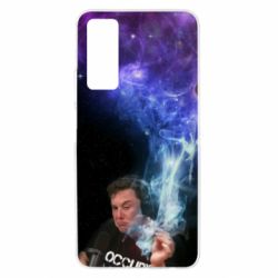 Чохол для Huawei P Smart 2021 Ilon mask smokes - PrintSalon