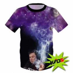 Дитяча 3D футболка Ilon mask smokes - PrintSalon