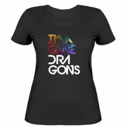 Женская футболка Imagine Dragons and space - PrintSalon
