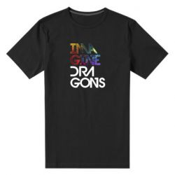 Мужская футболка премиум Imagine Dragons and space - PrintSalon