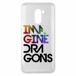 Чехол для Xiaomi Pocophone F1 Imagine Dragons and space - PrintSalon