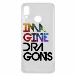 Чехол для Huawei P Smart Plus 2018 Imagine Dragons and space - PrintSalon