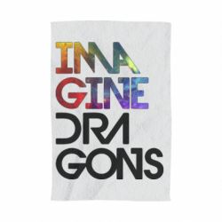 Полотенце с принтом Imagine Dragons and space - PrintSalon