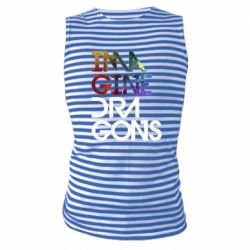 Майка-тельняшка Imagine Dragons and space - PrintSalon