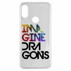Чехол для Xiaomi Redmi Note 7 Imagine Dragons and space - PrintSalon