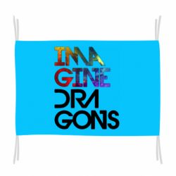 Флаг Imagine Dragons and space - PrintSalon