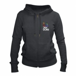 Женское худи на молнии Imagine Dragons and space - PrintSalon