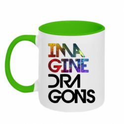 Чашка двокольорова Imagine Dragons and space