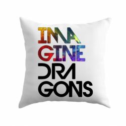 Подушка Imagine Dragons and space - PrintSalon