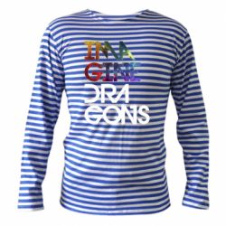 Тельняшка с длинным рукавом Imagine Dragons and space - PrintSalon