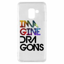 Чехол для Samsung A8 2018 Imagine Dragons and space - PrintSalon