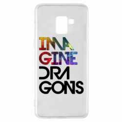 Чехол для Samsung A8+ 2018 Imagine Dragons and space - PrintSalon