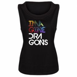 Женская майка Imagine Dragons and space - PrintSalon