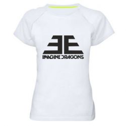 Женская футболка для спорта Imagine Dragons Evolve simbol - PrintSalon