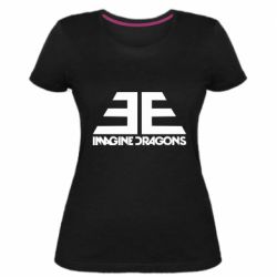Женская премиум футболка Imagine Dragons Evolve simbol - PrintSalon