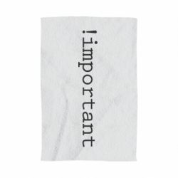 Полотенце с принтом !important - PrintSalon
