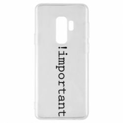 Чехол для Samsung S9+ !important - PrintSalon