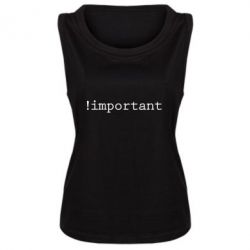 Женская майка !important - PrintSalon