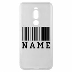 Чехол для Meizu Note 8 Имя под штрих кодом - PrintSalon
