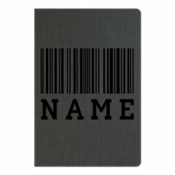 Блокнот с принто Имя под штрих кодом - PrintSalon