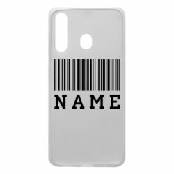 Чехол для Samsung A60 Имя под штрих кодом - PrintSalon