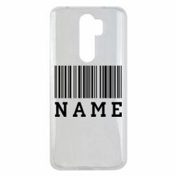 Чехол для Xiaomi Redmi Note 8 Pro Имя под штрих кодом - PrintSalon